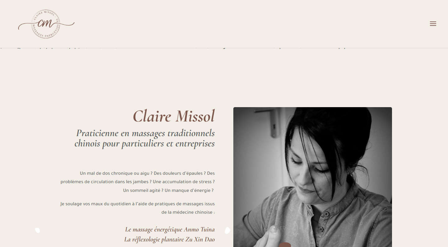 Claire Missol Massage Tuina — avant