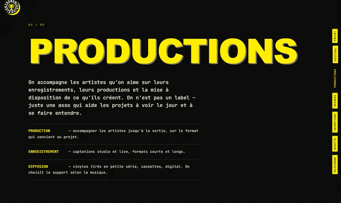 Productions & label