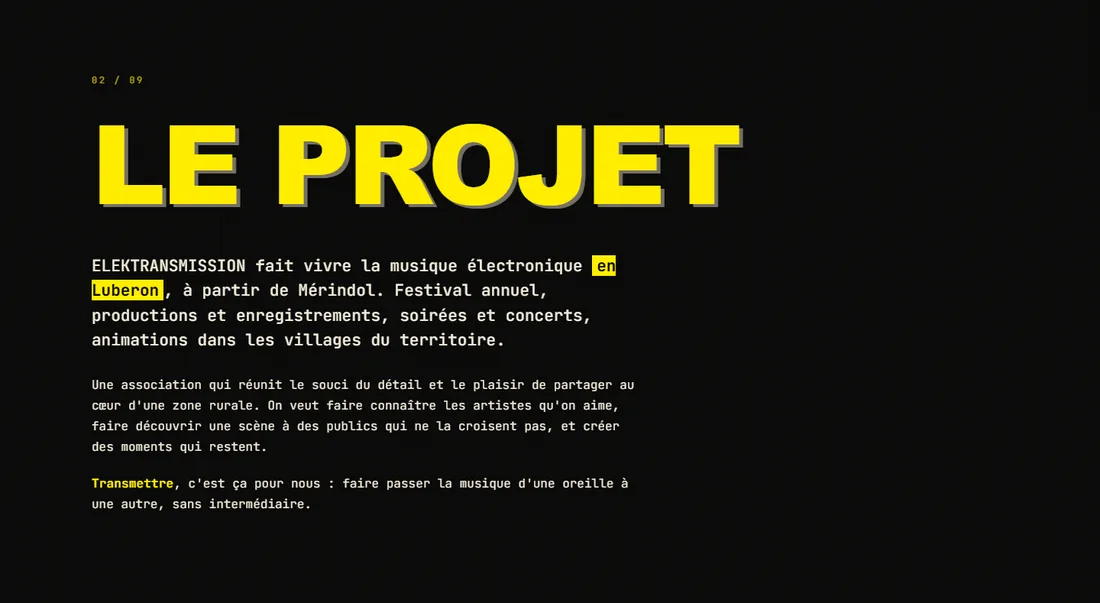 Le projet
