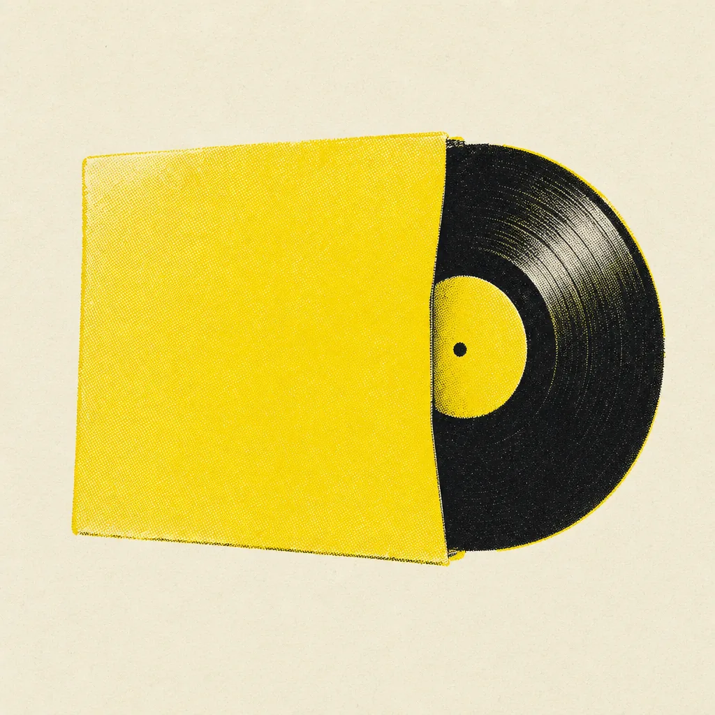 Risographie 2 encres (jaune + noir + papier crème)