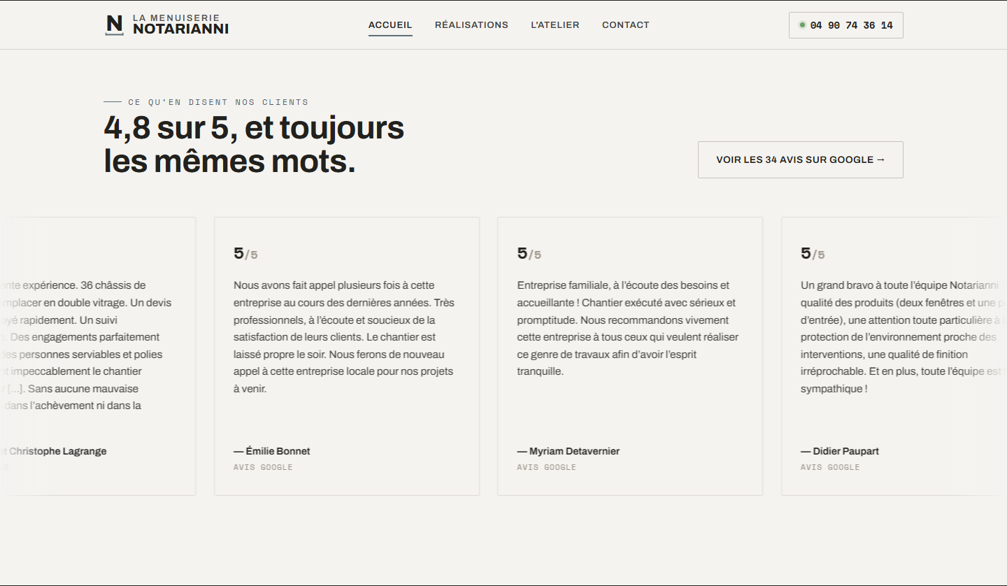 4,8 sur 5, et toujoursles mêmes mots.