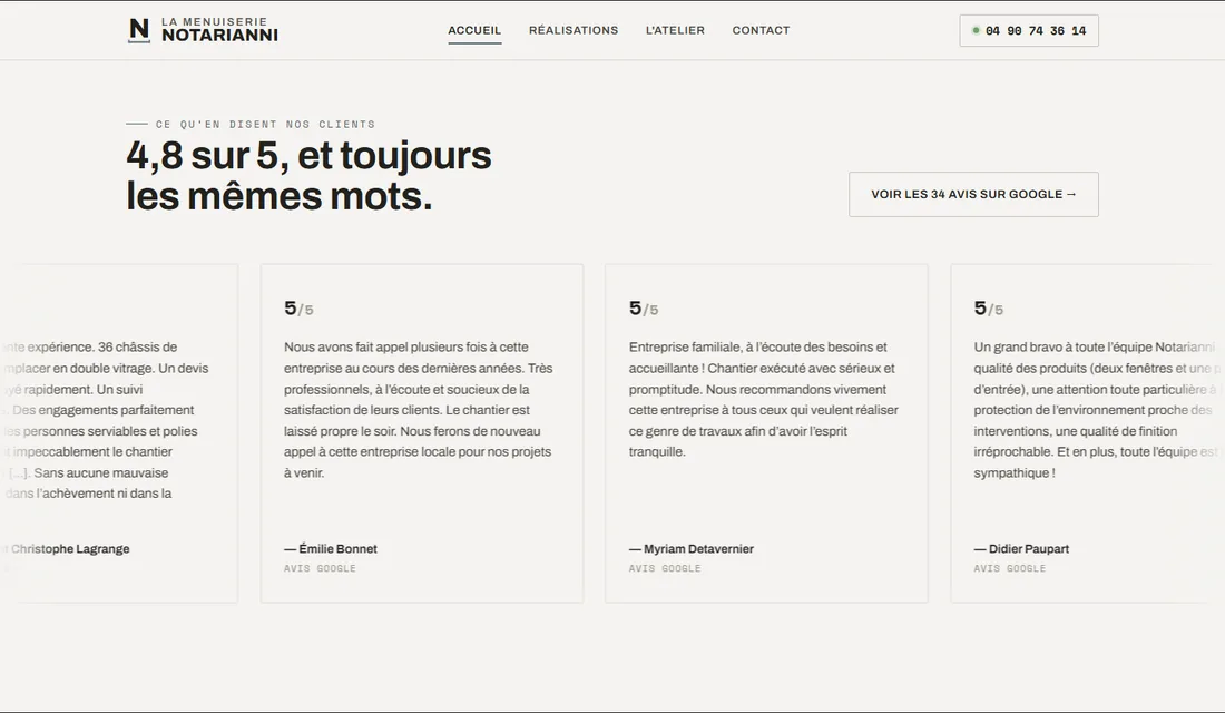 4,8 sur 5, et toujoursles mêmes mots.