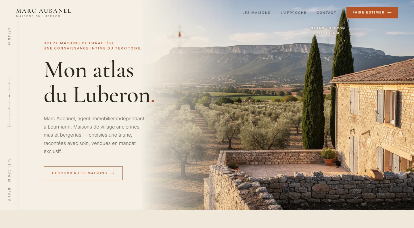 Aperçu du site Marc Aubanel