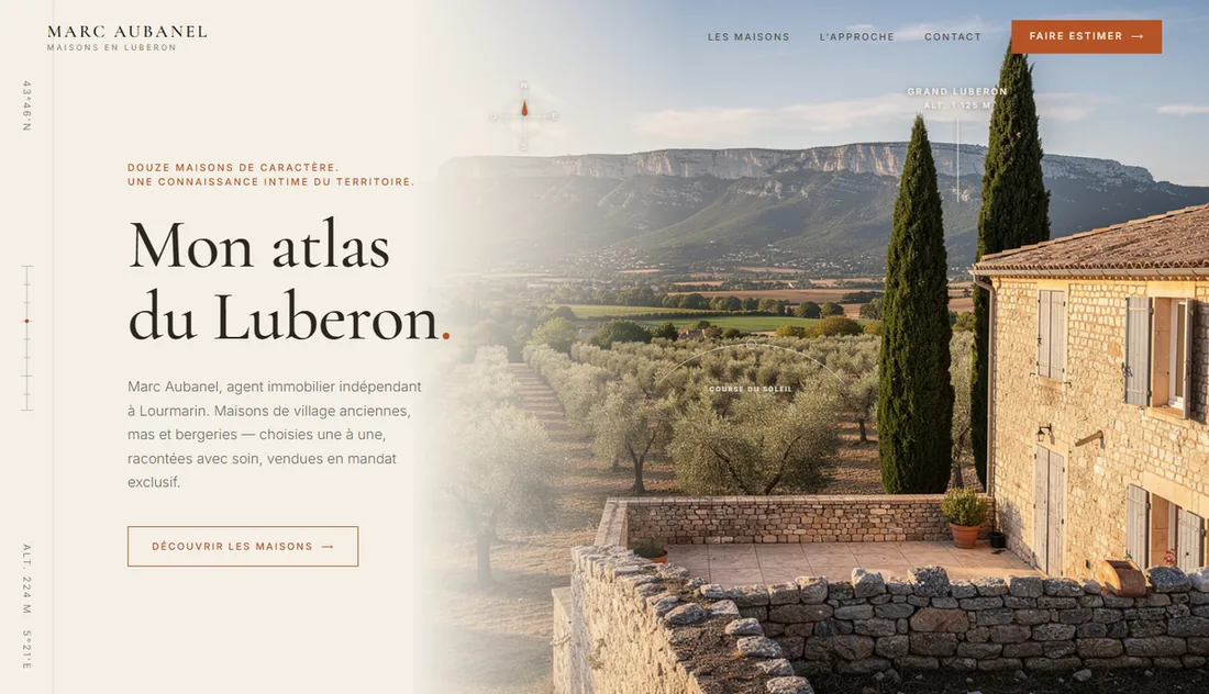 Le hero — l'atlas qui se dessine
