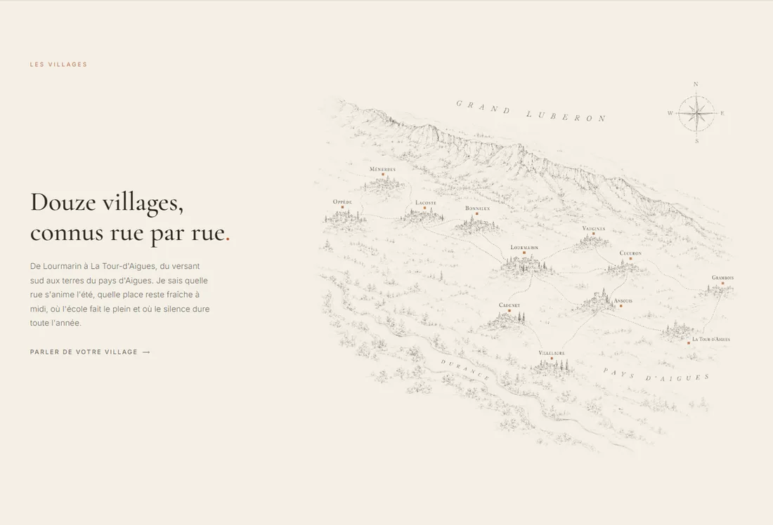 Le territoire — la carte gravée